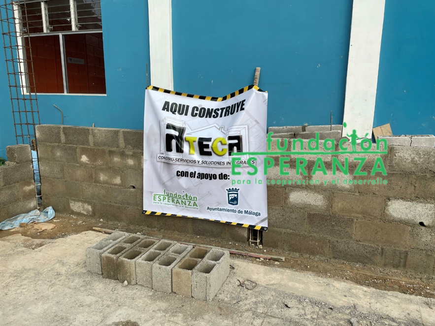 Continúan los avances en las obras de las aulas de preprimaria y primaria en Ciudad de la Esperanza (Cobán, Guatemala)
