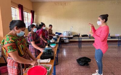 Talleres de Recetas para Beneficiarias del Proyecto ‘Promover el derecho a la alimentación de la población vulnerable kaqchikel de las comunidades rurales de Pamanzana y Vista Bella’